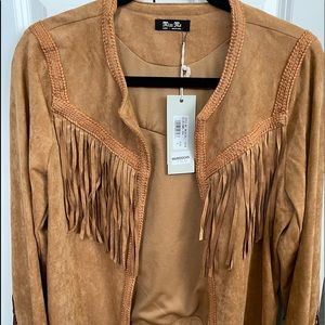 Miss Me Fringe Suede Jacket